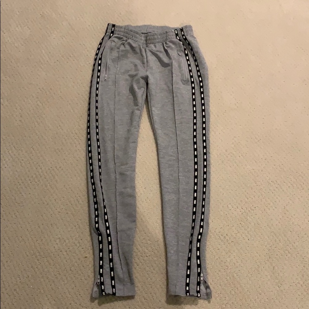 Gray Pink Victoria secret sweatpants